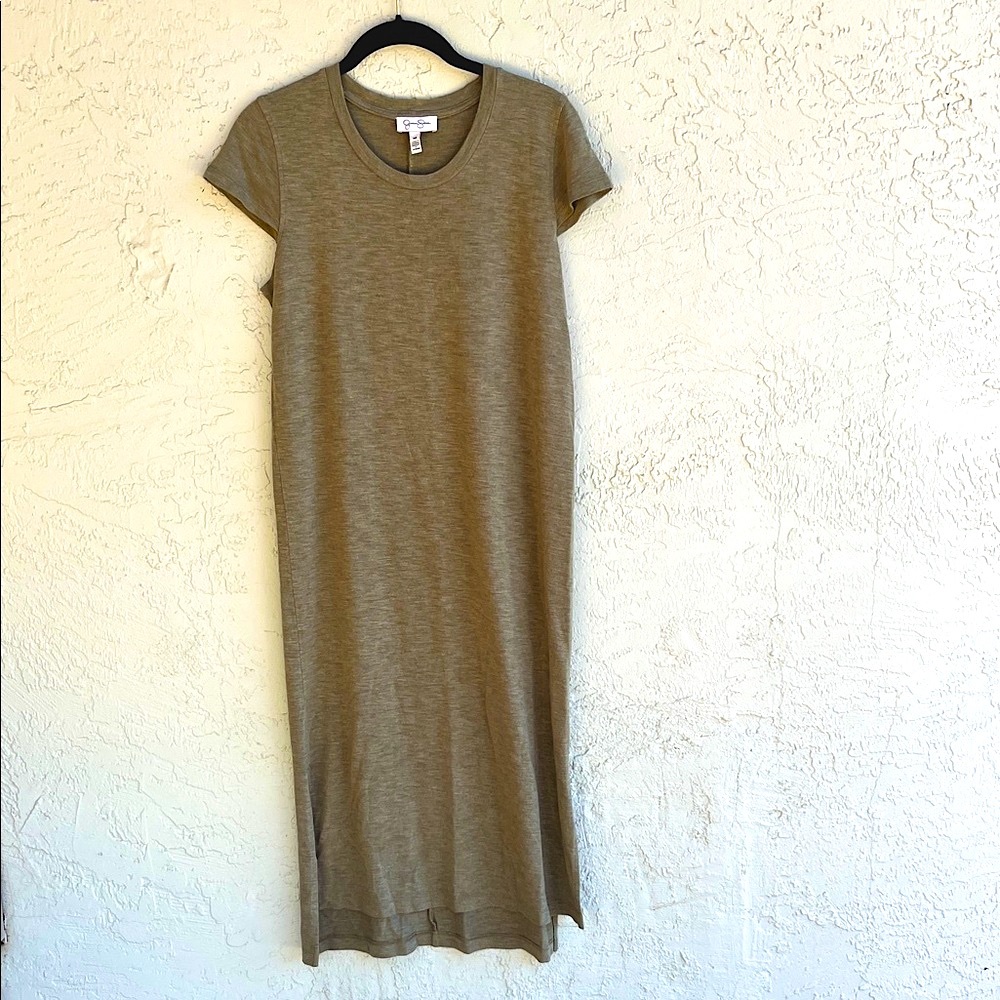 Jessica Simpson Olive Green Knit maxi dress